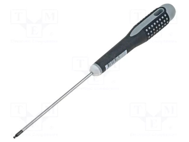 Screwdriver; hex key,spherical; HEX 2mm; ERGO® BAHCO SA.BE8702