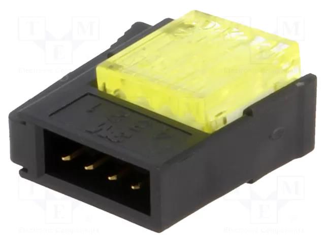 Connector: wire-wire/PCB; plug; male; PIN: 4; Mini-Clamp; 32V; IDC 3M 37104-B122-00E