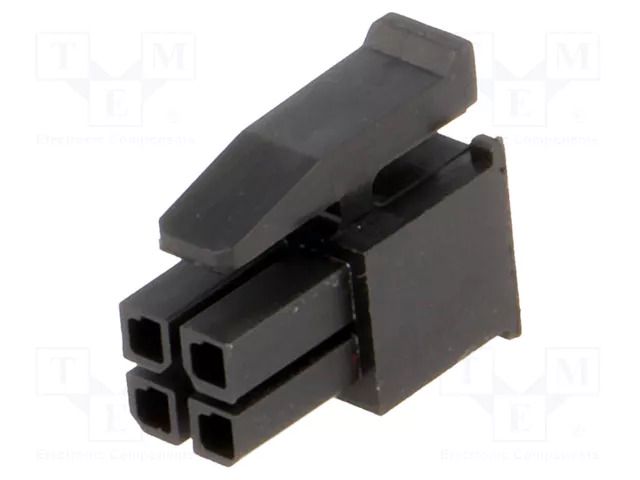 Connector: wire-board; plug; female; PIN: 4; Micro MATE-N-LOK; 3mm TE Connectivity 794617-4