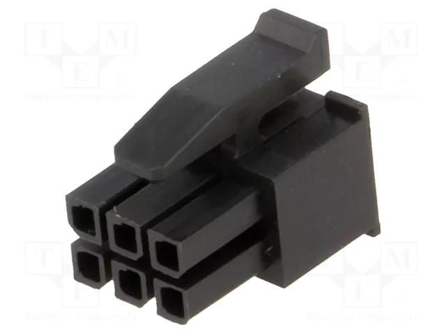 Connector: wire-board; plug; female; Micro MATE-N-LOK; 3mm; PIN: 6 TE Connectivity 794617-6