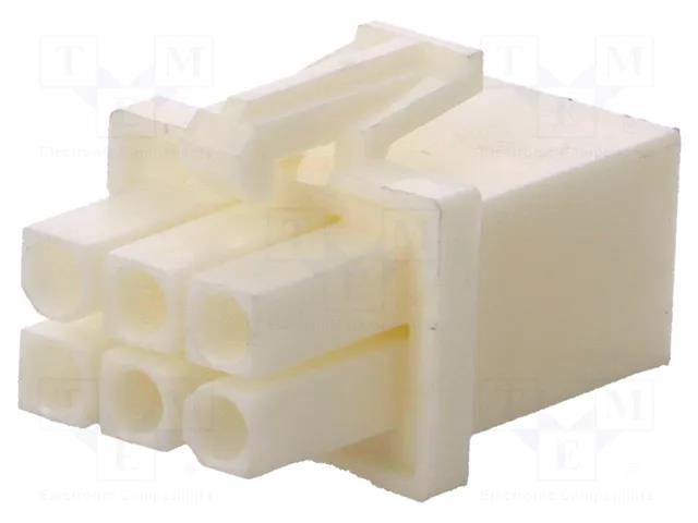 Connector: wire-wire; plug; female; PIN: 6; 600V; for cable; 4.14mm TE Connectivity 794895-1