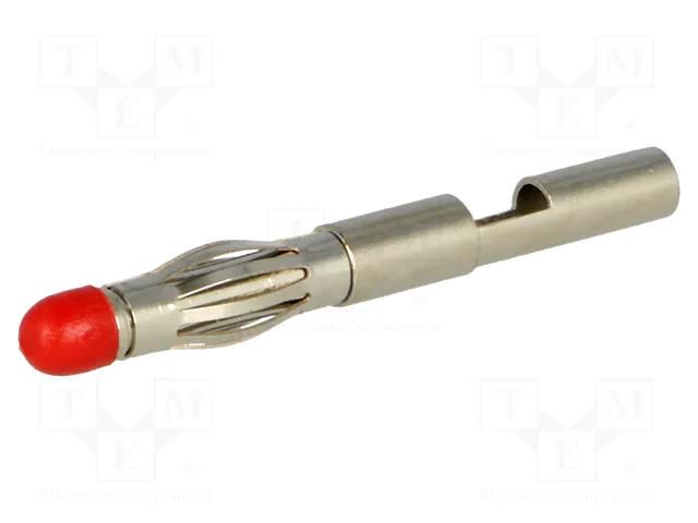 Connector: 4mm banana; plug; non-insulated; Max.wire diam: 2.8mm AXIOMET BSP-NS4L