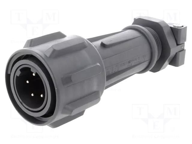 Connector: circular; plug; male; PIN: 5; 18A; 600V; EXPlora; IP68 BULGIN EXP-A911/05/P