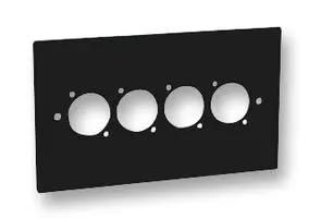 WALL PLATE, 4 X XLR, 2 GANG 84511-20
