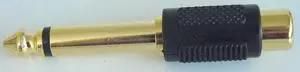 ADAPTER, MONO 6.35MM PLUG-RCA/PHONO RCPT PS000143