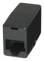 COUPLER, RJ45 JACK, 8P8C, CAT4, BLK ACY88BK