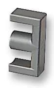 FERRITE CORE, ETD, 3C90 ETD39/20/13-3C90