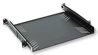 RACK SHELVE, SLIDING, BLACK, 1U R1290/1U