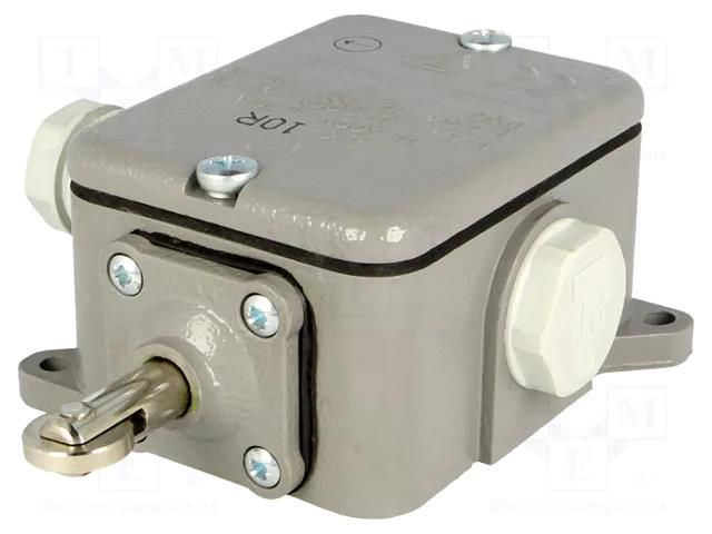 Limit switch; pusher with parallel roller; NO + NC; 16A; IP56 PROMET LK-10R
