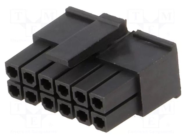 Connector: wire-board; plug; female; PIN: 12; for cable; 3mm; 2x6; 5A NINIGI MFW-12