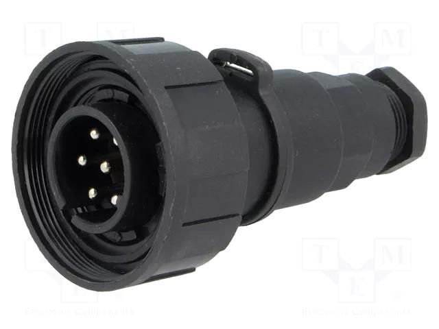 Connector: circular; plug; male; PIN: 7; 5A; 250V; IP68; UL94V-0 BULGIN PX0745/P