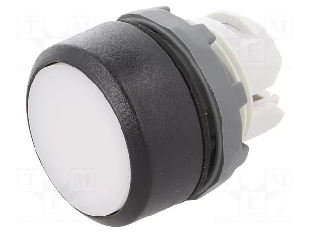 Switch: push-button; 22mm; Stabl.pos: 1; white; none; IP66; flat ABB MP1-10W