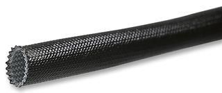 SLEEVING, BRAIDED, 6MM, BLACK, 100M ACR-6-0-SP