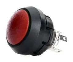 PB SW, SPDT-DB, 2A, 28VDC, PANEL/SNAP-IN SA12-RB-N-RD-S-N-G