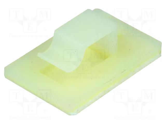 Self-adhesive cable holder; polyamide; natural; UL94V-2 KSS WIRING FC-4
