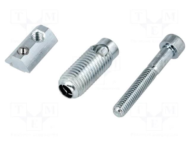 Mounting screw; for profiles; Width of the groove: 8mm; steel FATH FA-099G081