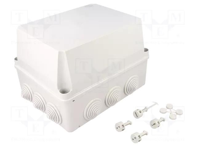 Enclosure: junction box; X: 181mm; Y: 231mm; Z: 160mm; wall mount ABB 1SL0832A00