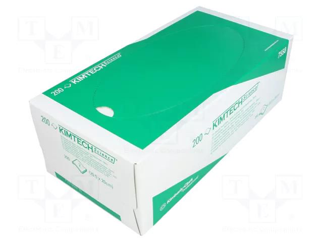 Cleaning cloth: cloth; paper; white; 200pcs; 205x200mm; cleaning KIMBERLY CLARK KIM-7558/200