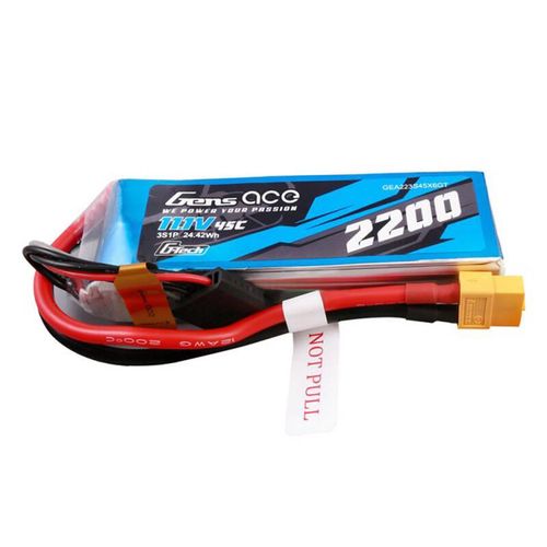 Gens Ace G-Tech 2200mAh 11.1V 45C 3S1P Battery with XT60 Plug, Gens ace GEA223S45X6GT