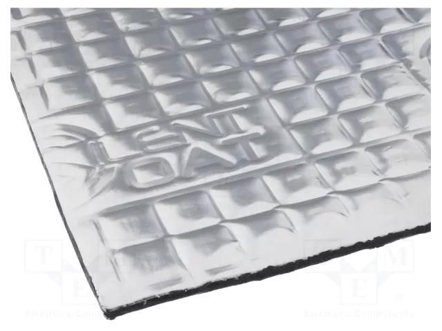 Damping mat; extra; aluminium foil,butyl rubber; 375x250x4mm SILENT COAT SC-M4-23