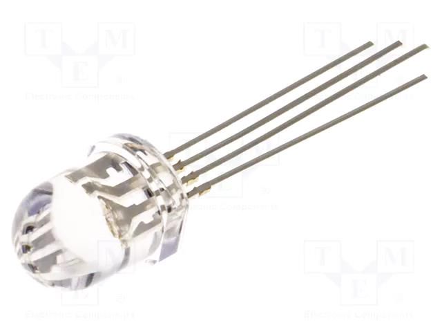 LED; RGB; 8mm; 30°; Front: convex; 1.8÷2.6/2.9÷3.6/2.9÷3.6VDC OPTOSUPPLY OSTAMC8131A