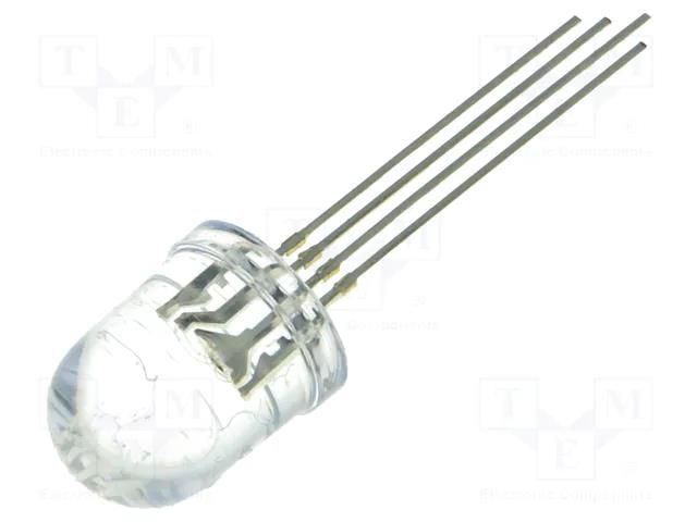 LED; RGB; 10mm; 30°; Front: convex; 1.8÷2.6/2.9÷3.6/2.9÷3.6VDC OPTOSUPPLY OSTAMCA131A