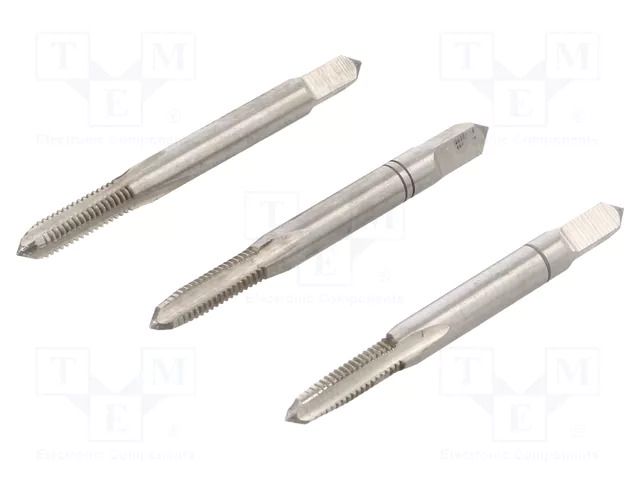 Kit: taps; for blind holes,to the through holes; L: 45mm; Ø: 3.3mm ALPEN-MAYKESTAG ALP.707004001