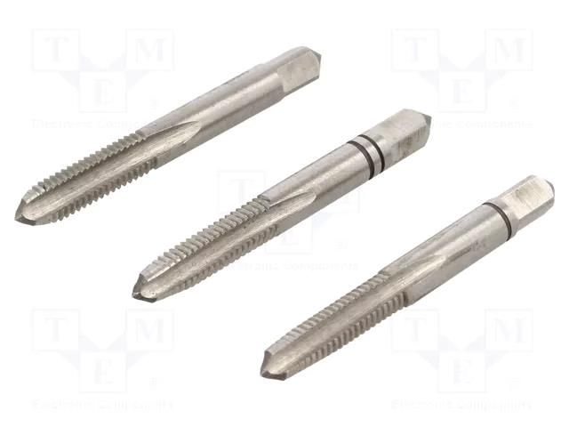 Kit: taps; for blind holes,to the through holes; L: 50mm; 4,9mm ALPEN-MAYKESTAG ALP.707006001
