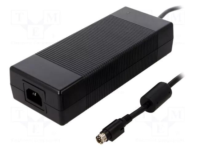Power supply: switching; 12VDC; 15A; Out: KYCON KPPX-4P; 180W; 90% MEAN WELL GST220A12-R7B