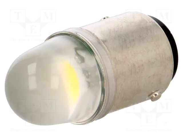 LED lamp; white; BA15D; 230VAC POLAM-ELTA LW-BA15D-230AC