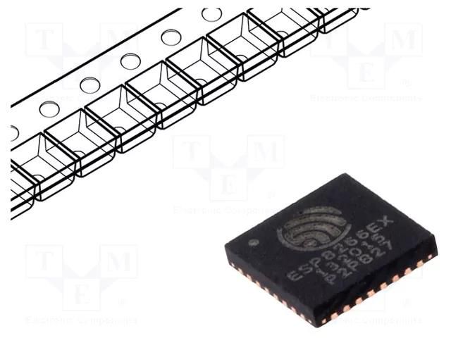 IC: SoC; WiFi; FTP,HTTP,IPv4,TCP,UDP; SMD; QFN32; 170/56mA ESPRESSIF ESP8266