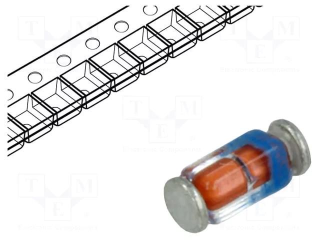 Diode: Zener; 0.5W; 27V; 5mA; SMD; reel,tape; MiniMELF quadro TAIWAN SEMICONDUCTOR BZT55C27-L1