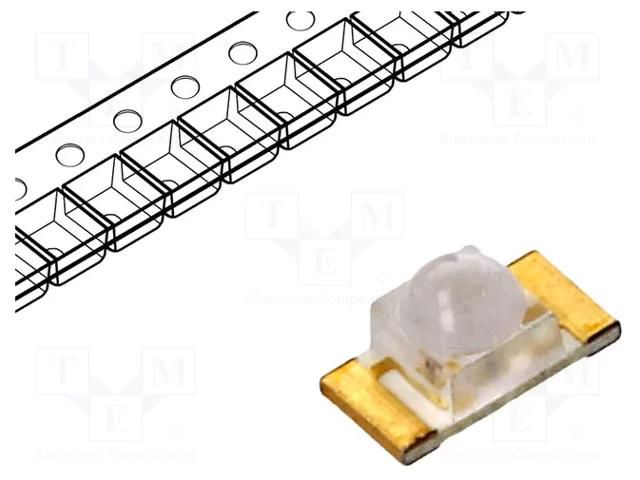 LED; orange; SMD; 1206; 300÷400mcd; 1.8÷2.4VDC; 3.2x1.6x1.8mm; 35° OPTOSUPPLY OSO5120641E