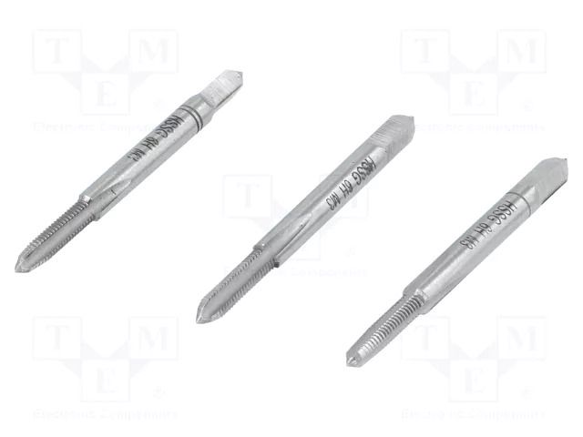 Kit: taps; for blind holes,to the through holes; L: 40mm; Ø: 2.5mm ALPEN-MAYKESTAG ALP.707003001