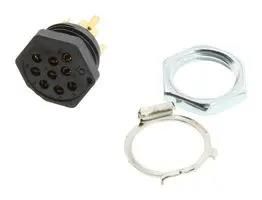 CIRCULAR CONNECTOR, RECEPTACLE, 9 POSITION, PANEL 126-221