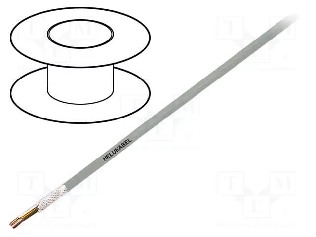 Wire: control cable; SUPERTRONIC®-PURO; 18x0.25mm2; PUR; grey HELUKABEL STR-PUR18X0.25