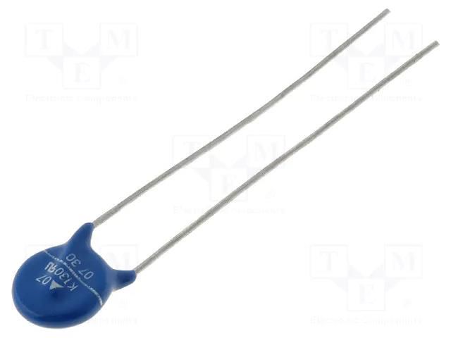 Varistor: metal-oxide; THT; 130VAC; 170VDC; 205V; 1200A; -40÷105°C EPCOS SIOV-S07K130