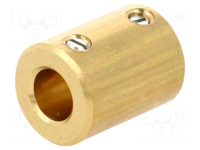 Adapter; brass; Øshaft: 6mm; copper; Shaft: smooth; Hole diam: 4mm MENTOR GA720.64