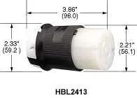 CONNECTOR, POWER ENTRY, 20A HBL2433