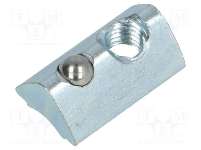 Nut; for profiles; Width of the groove: 6mm; steel; zinc; T-slot FATH FA-096555