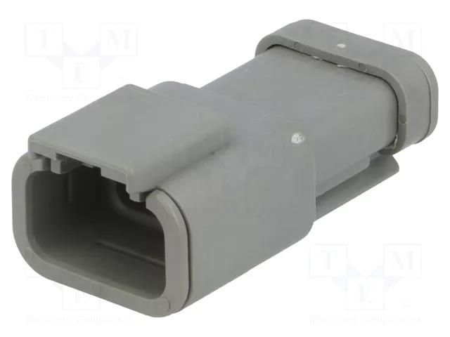 Connector: wire-wire; terminals, size 20; plug; male; DTM; PIN: 3 DEUTSCH DTM04-3P-E003