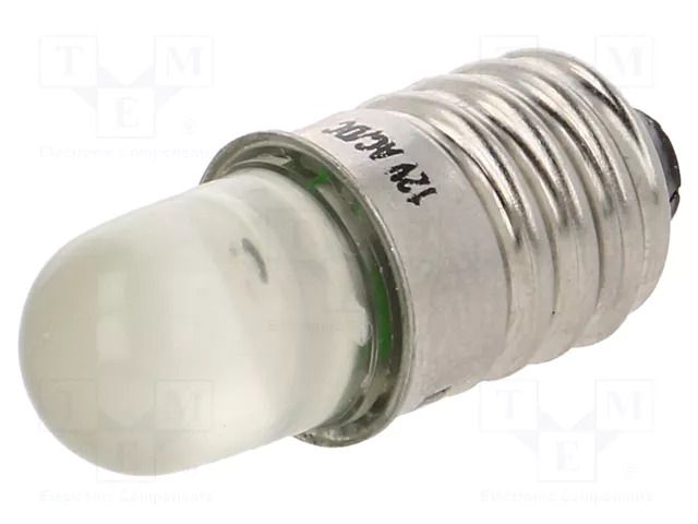LED lamp; yellow; E10; 12VDC; 12VAC POLAM-ELTA LY-E10-12AC/DC