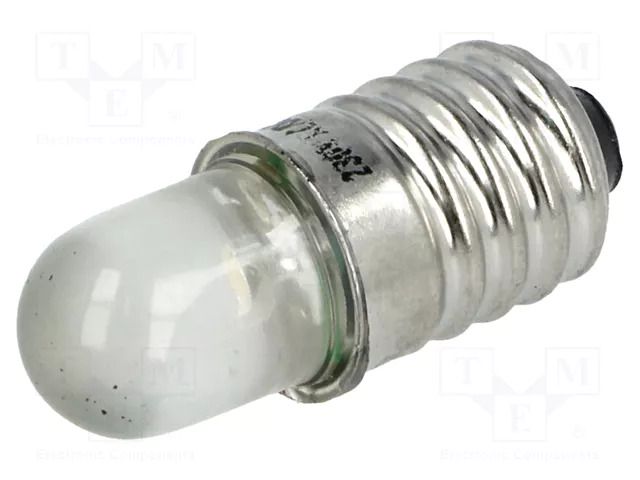 LED lamp; white; E10; 230VAC; 1100÷1600mcd POLAM-ELTA LW-E10-230AC