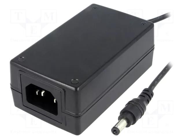 Power supply: switching; 7.5VDC; 2A; Out: 5,5/2,1; 15W; 85÷264VAC MEAN WELL GST18A07-P1J