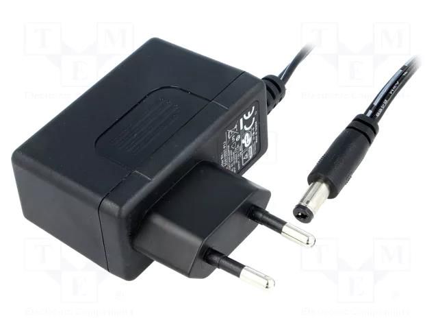 Power supply: switching; mains,plug-in; 7.5VDC; 1.6A; 12W; 83% MEAN WELL SGA12E07-P1J