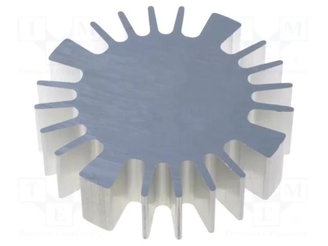 Heatsink; LED; Ø: 60mm; H: 15mm FISCHER ELEKTRONIK SK56915AL