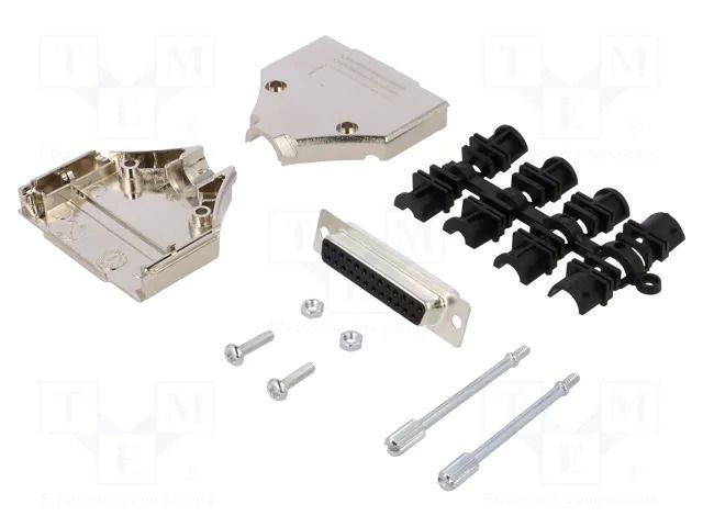 Connector: D-Sub; PIN: 25; plug; female; straight; soldering MH CONNECTORS MHDTPK25-DB25S-K