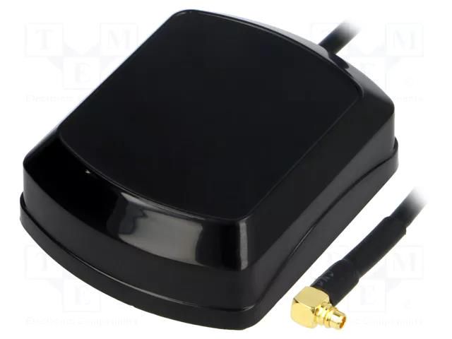 Antenna; inner; GPS; MMCX-B; plug; angled; Len: 5m; magnet; 2.4÷5VDC JC Antenna GPS-MMCX-B