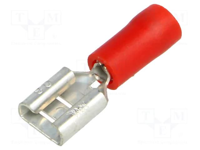 Terminal: flat; 6.3mm; 0.8mm; female; 0.25÷1.5mm2; crimped; tinned BM GROUP BM00190