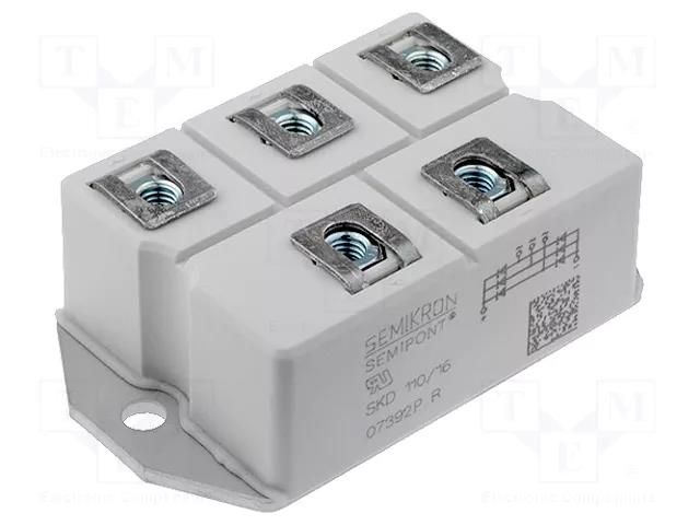 Bridge rectifier: three-phase; Urmax: 1.2kV; If: 205A; Ifsm: 1.8kA SEMIKRON DANFOSS SKD160/12